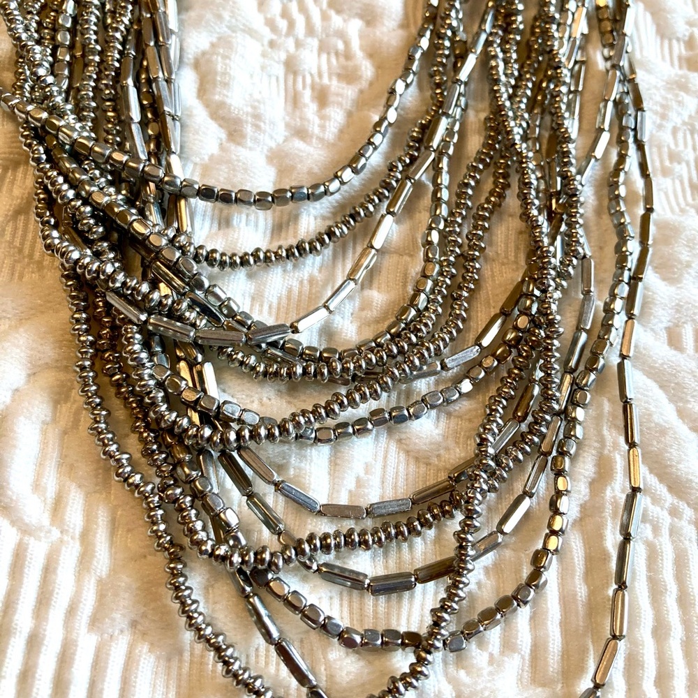 Multi-Strand Silver Necklace - Picture 8 of 9